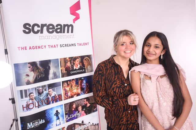 Shannon Shanthakumar with Jess Bell from Scream Theatre School.