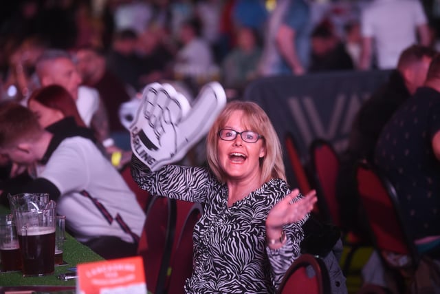 This supporters was among those having a great time at the Winter Gardens World Cup Fan Zone as England won 6-2.