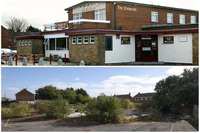 The Dinmore pub was the beating heart of Grange Park. It was demolished several years ago and, for now, remains an empty site