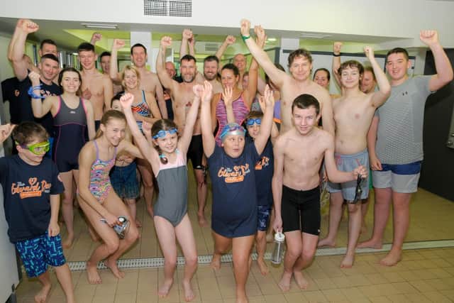 A group of participants in the last Lytham St Annes Lions Swimarathon, held in 2020