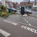 The charging points are suitably marked within the car parks.