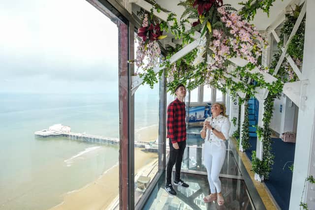 The Tower Top Garden, with its incredible views,  is proving a popular spot for selfies