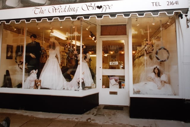 The Wedding Shoppe in Church Street - every 1990s bride-to-be would have paid this place a visit