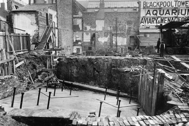 Foundations of Blackpool Tower being laid in the 1890s
©Blackpool Council Heritage Services
