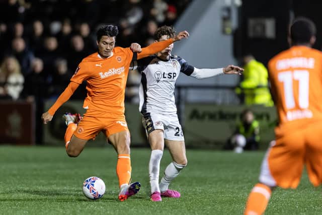 Blackpool claimed a 2-0 victory over Bromley in the first round of the FA Cup (Photographer Andrew Kearns / CameraSport)