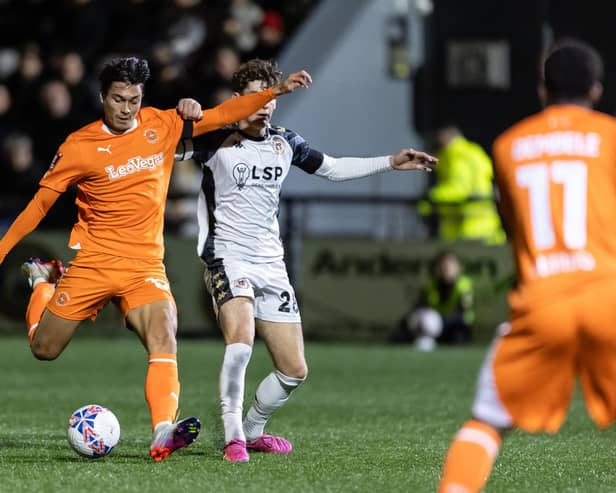 Blackpool claimed a 2-0 victory over Bromley in the first round of the FA Cup (Photographer Andrew Kearns / CameraSport)