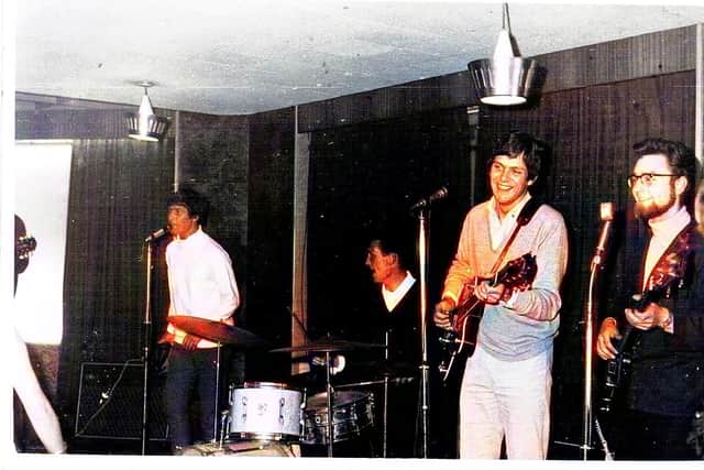 The band Treacle performing at the Victoria pub, Cleveleys, in the 1960s