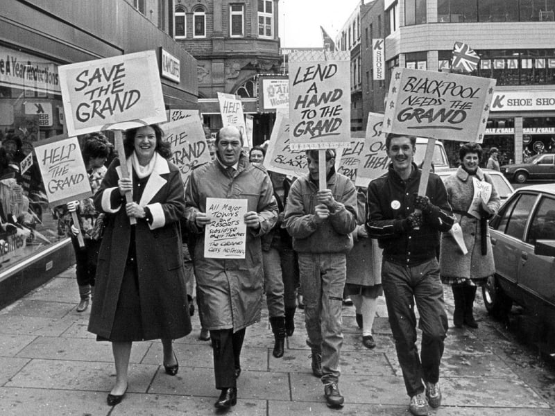 In 1985, four years after Prince Charles re-opened the Grand Theatre , campaigners made a succesful bid for cash from Blackpool Council