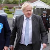 Boris Johnson on the local election campaign trail with Katherine Fletcher MP back in April. Picture: Andrew Parsons CCHQ/Parsons Media