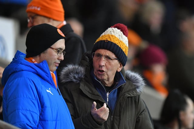 Supporters watch on as the Seasiders stumble to a 2-1 defeat against Northampton Town.