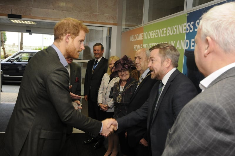 Prince Harry visits Veterans UK at Norcross
