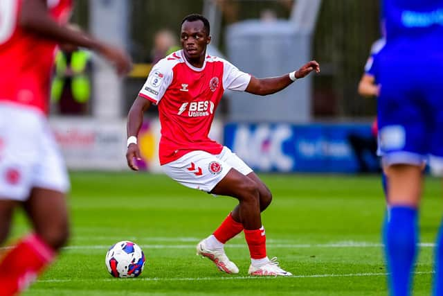 Carlos Mendes Gomes was in the Fleetwood starting line-up against Cheltenham just hours after his load signing was confirmed Picture: ADAM GEE PHOTOGRAPHY