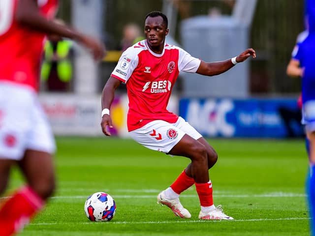 Carlos Mendes Gomes was in the Fleetwood starting line-up against Cheltenham just hours after his load signing was confirmed Picture: ADAM GEE PHOTOGRAPHY