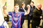 Nick Haughton enjoys AFC Fylde's promotion to the National League and now has a new contract to celebrate too