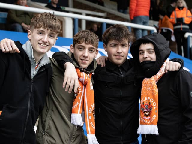 Seasiders supporters made the trip to Peterborough.