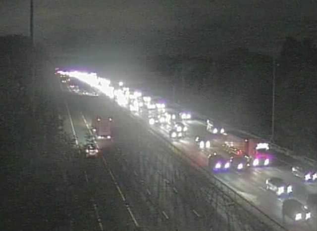 20-minute delays were reported on the M6 northbound (Credit: National Highways)
