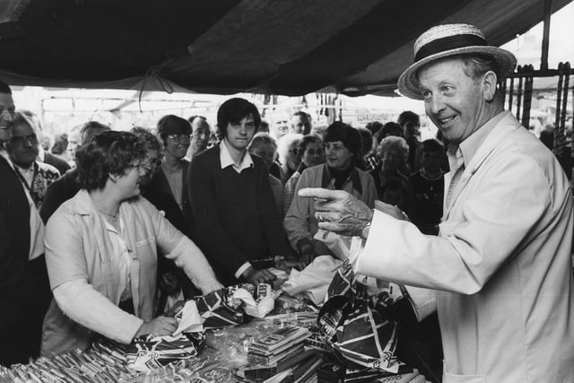 Jack Lea at Fleetwood Market in July 1981
