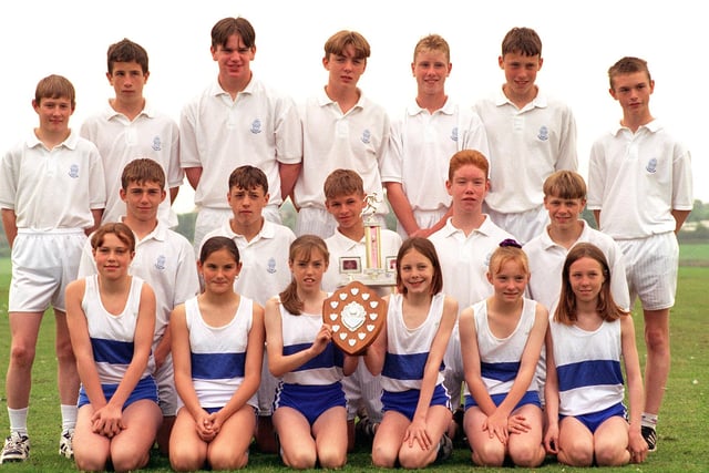 Collegiate High School under 15 Boys Blackpool schools athletics champions and Under 13 girls Fylde Coast athletic champions, 1997