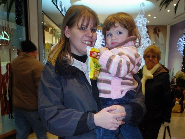 Claire Binks and Mollie in 2008