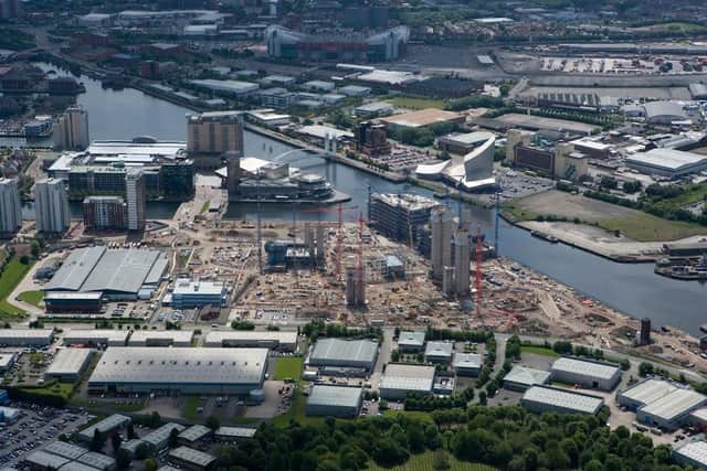 Media City, Salford, from the air