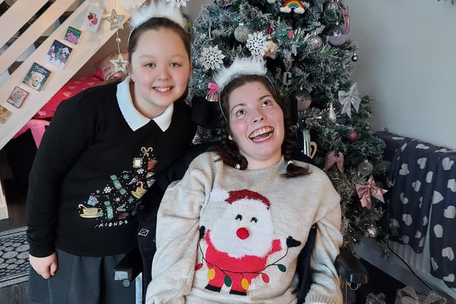 We love Courtney and Laila's Christmas hairbands! Great jumpers too.