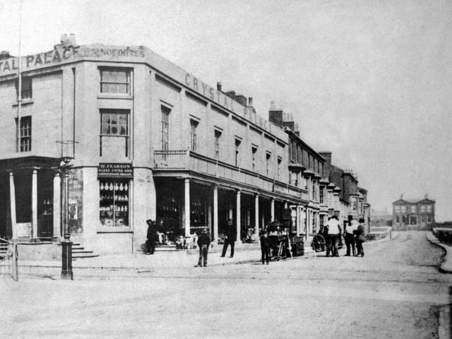 One of the earlist photos on file, This is Victoria Street  in 1860 with Bank Hey House, the home of William Cocker, at the far end. It's an 1846 building, part of which survives inside  the Winter Gardens today