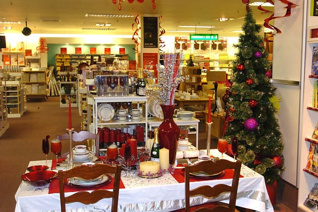 The Christmas gift department at M&S in 2005