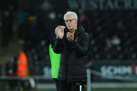 McCarthy applauds the fans at the final whistle