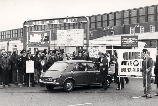 More strike action in 1979 at Squires Gate industrial estate