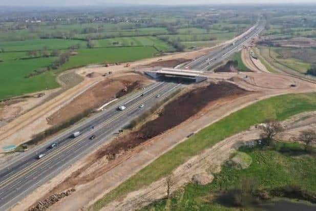 The M55 will close overnight for two weeks as work continues on the new Preston Western Distributor Road