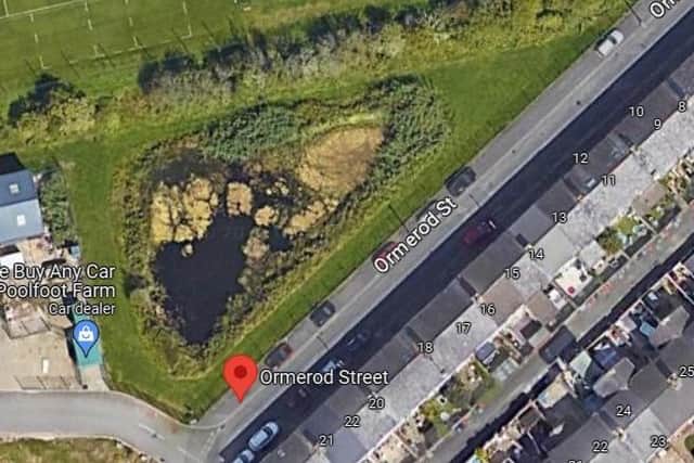 The triangular-shaped land earmarked for housing scheme in Thornton. Image: Google Maps