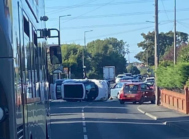 A driver suffered "minor injuries" following a crash in Poulton-le-Fylde (Credit: Ellen Ratcliffe)