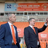 Ben Mansford, right, pictured with Neil Critchley on the day of his unveiling in March 2020