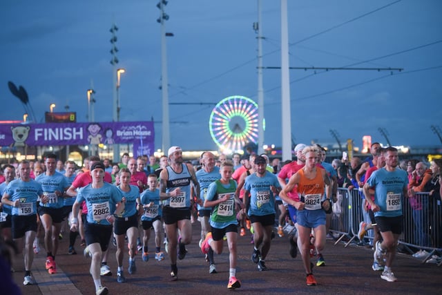 The Illuminations provided the perfect backdrop to the Blackpool Night Run.