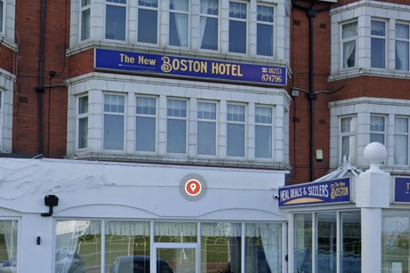 Rated 5: NEW BOSTON HOTEL at 41 - 43 The Esplanade, Fleetwood, Lancashire; rated on October 6