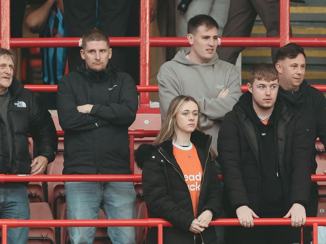 Seasiders supporters made the midweek trip to Oakwell.