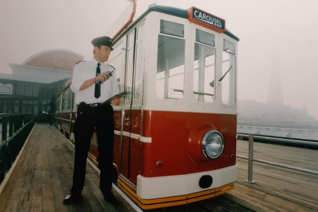 Did you ever ride the tram on North Pier? This was in the 1990s