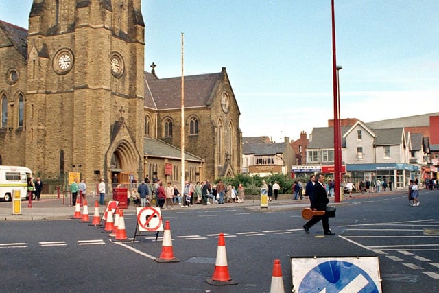 Princess Diana Memorial service took place at St. John's Parish Church. Church Street was closed to traffic - but the crowds didn't come