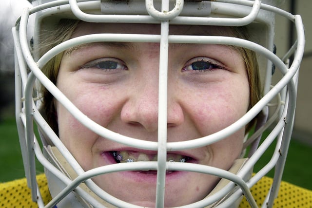 15 year-old Kirsty Mackay from Bispham High School, had been selected as goalkeeper for the England U16 hockey squad in 2002