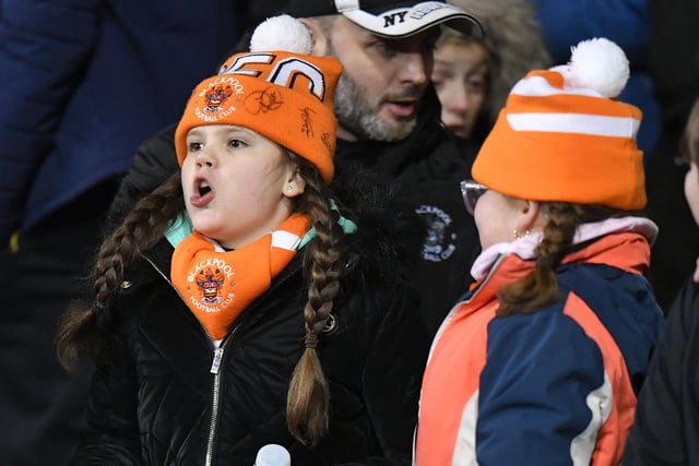 Seasiders supporters braved the cold on Wednesday night for the FA Cup replay against Nottingham Forest.