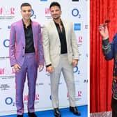 Left: Junior Andre and Peter Andre attend the Nordoff and Robbins O2 Silver Clef Awards 2023. Right: Jamie Lomas attends The British Soap Awards 2023.