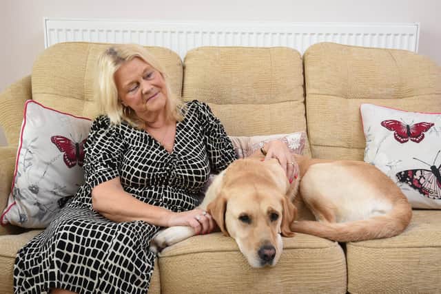 Carol Gradwell and her guide dog Wenna were refused entry in a taxi