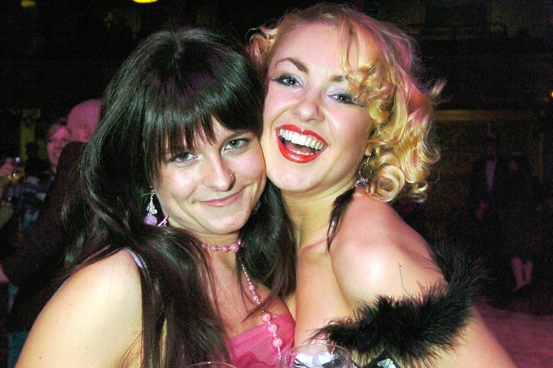 Christina Morrell (left) and Hayley Cutts, 2004