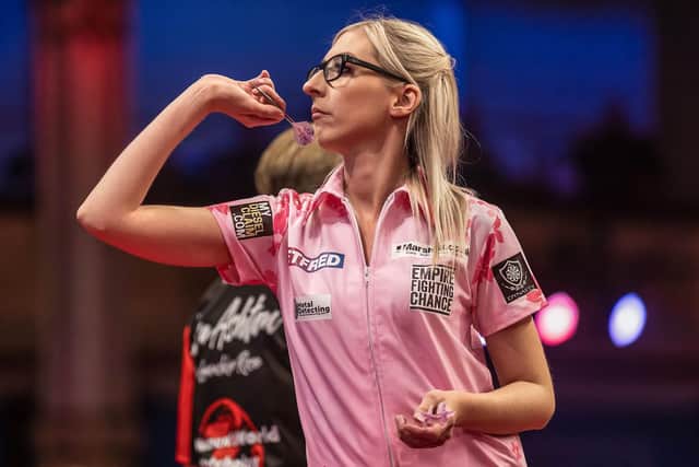 Fallon Sherrock is the second seed for this year's Betfred Women's World Matchplay in Blackpool Picture: Taylor Lanning/PDC
