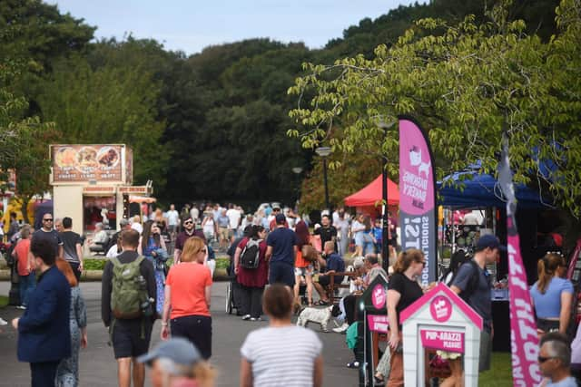 Crowds in Lowther Gardens at last year's Lytham Food and Drink Festival