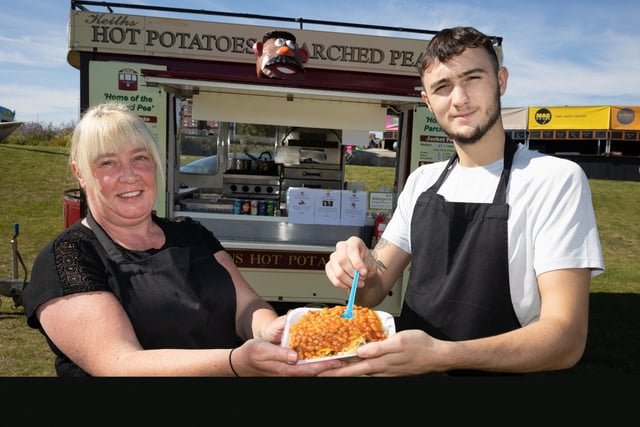 Joanne Nicholas and Harley Nelson of the Hot Potato Tram