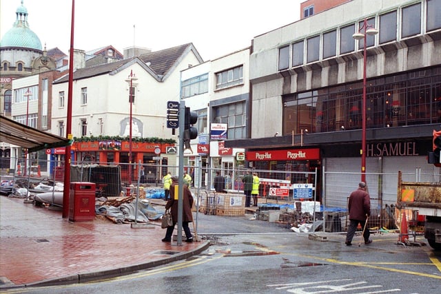 Church Street in the throes of pedestrianisation, 1998