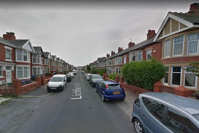 The man's body was found inside a home in Lichfield Road, Blackpool at around 6pm last night (Saturday, March 19)