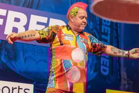 Peter Wright meets Ryan Searle in the Betfred World Matchplay at Blackpool's Winter Gardens this evening Picture: Taylor Lanning/PDC
