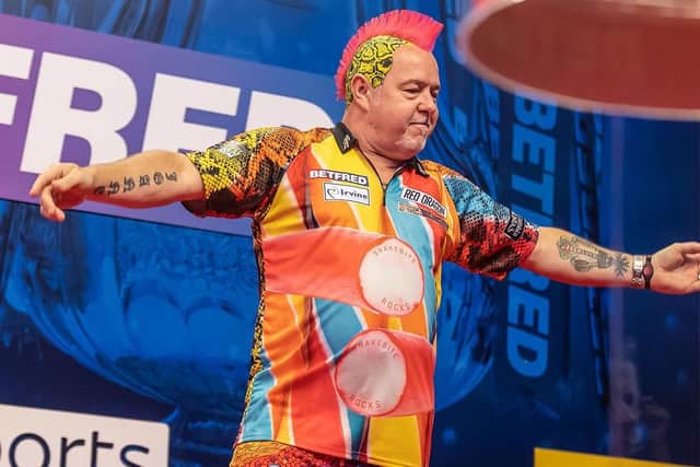 Peter Wright meets Ryan Searle in the Betfred World Matchplay at Blackpool's Winter Gardens this evening Picture: Taylor Lanning/PDC